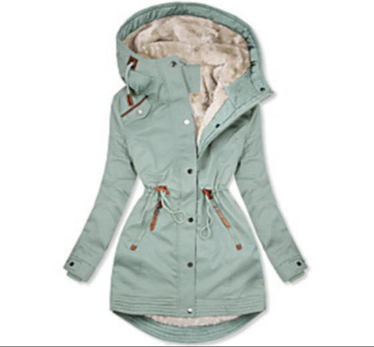 Damen Wintersaison Parka mit warmer Fleece-Fütterung Heidi-Mode