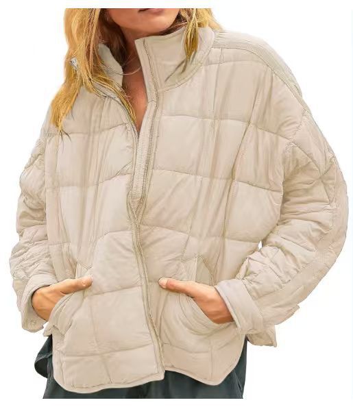 Damen Leichte Steppjacke mit hohem Kragen und praktischen Taschen Heidi-Mode