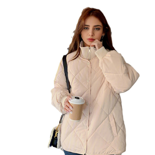 Damen gesteppte Übergangsjacke mit elastischen Bündchen und praktischen Taschen Heidi-Mode