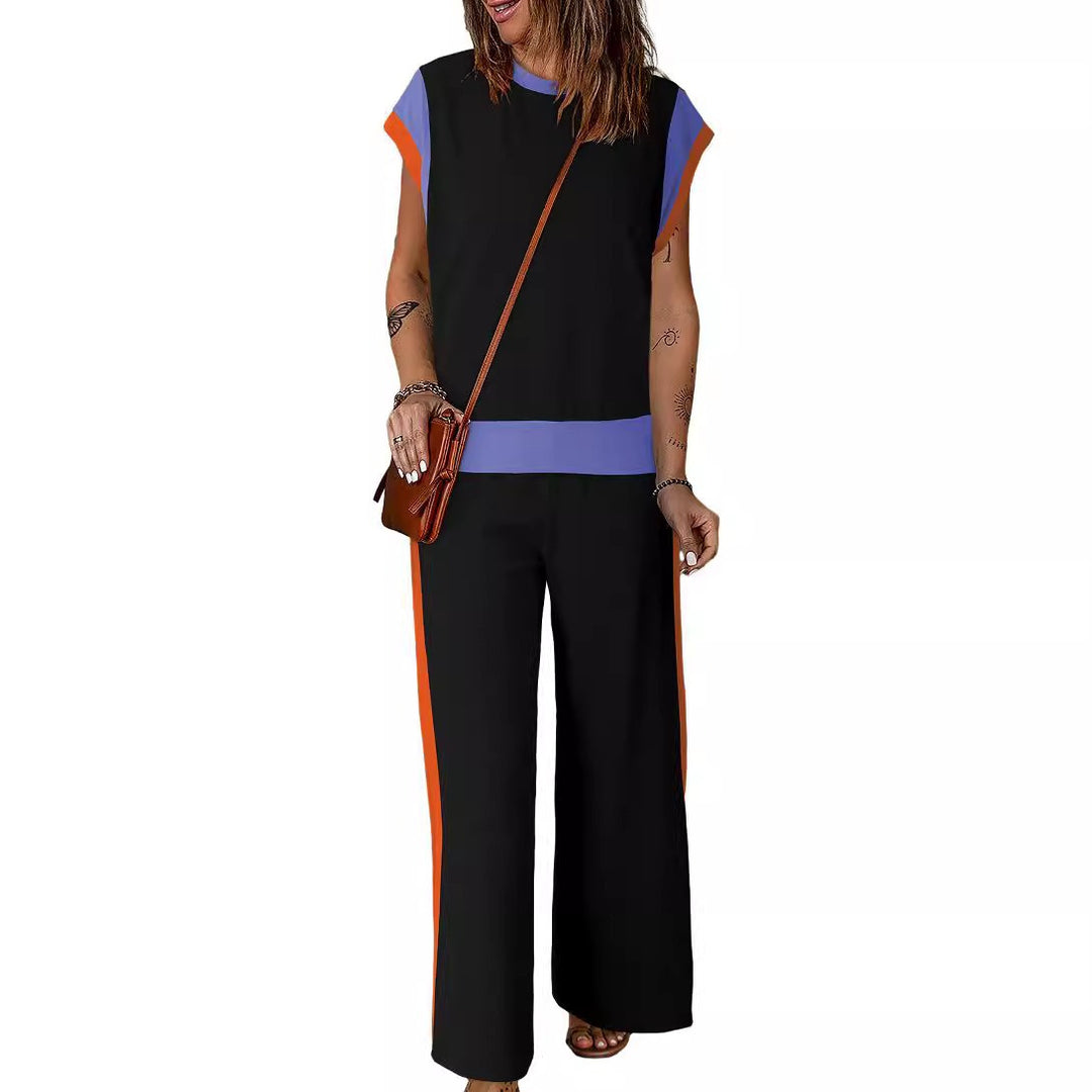 Damen Stylish Tracksuit mit modischen Farbkontrasten Heidi-Mode