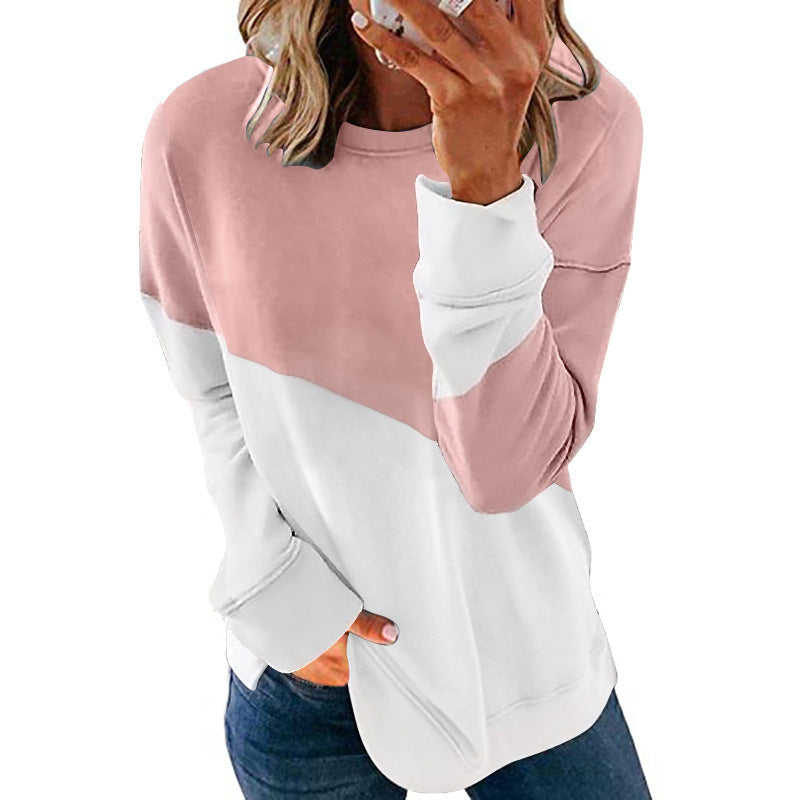 Damen Sweatshirt mit modischem Farbblock-Design Heidi-Mode