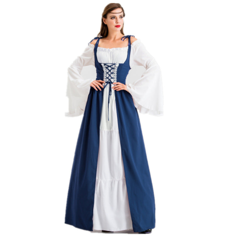 Damen historisches Märchenkleid mit elegantem Oberteil und ausgestellten Ärmeln Heidi