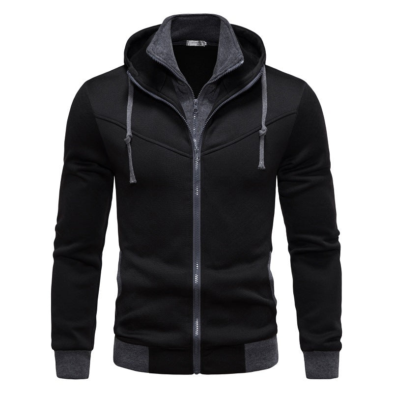Herren sportliche Kapuzenjacke mit modernem Schnitt und praktischen Reißverschlusstaschen Heidi-Mode