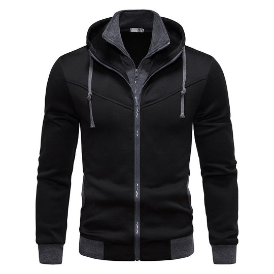 Herren sportliche Kapuzenjacke mit modernem Schnitt und praktischen Reißverschlusstaschen Heidi-Mode
