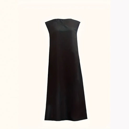 Damen Maxikleid mit elegantem V-Ausschnitt und fließendem Schnitt Heidi-Mode