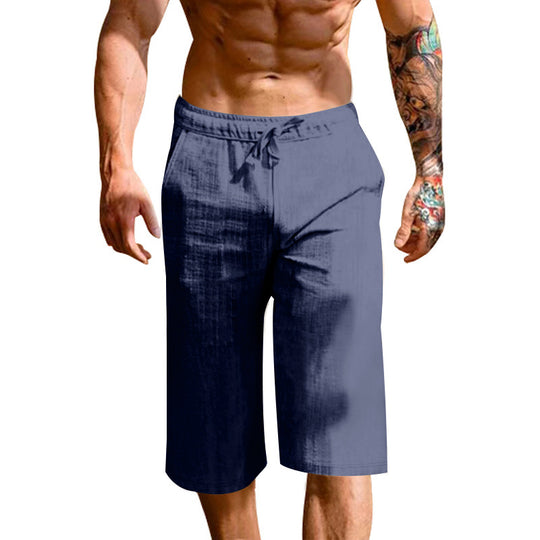 Herren bequeme Sport-Shorts mit elastischem Bund und verstellbarem Kordelzug Heidi-Mode