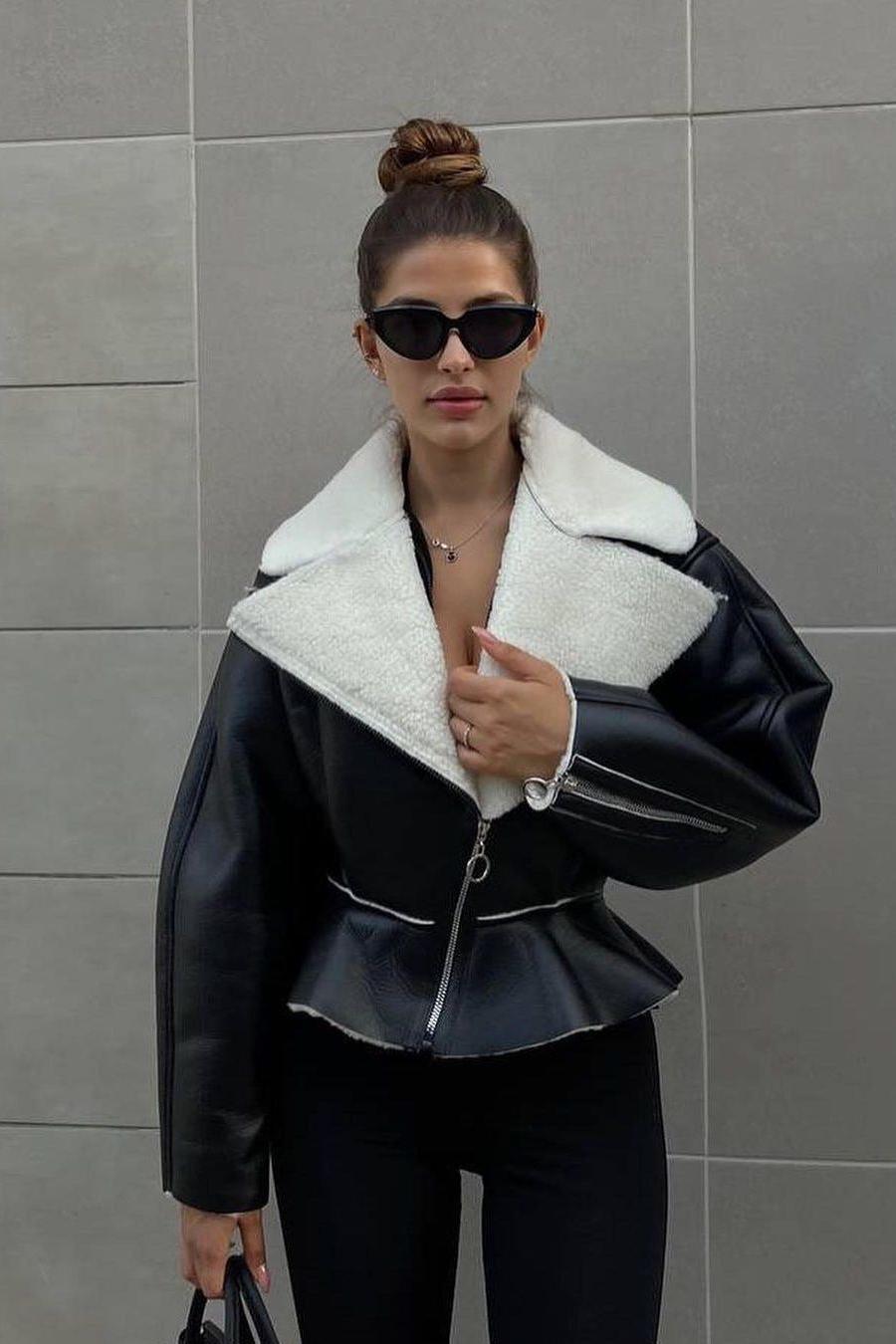 Heidi-Mode | Breite Ärmel Kurze Jacke