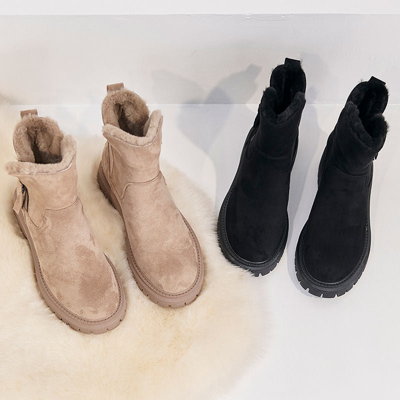 Damen modische Winterboots mit weichem Innenfutter und robustem Profil Heidi-Mode