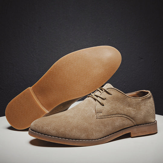 Herren Elegante Schnürschuhe aus weichem Wildleder Heidi Mode