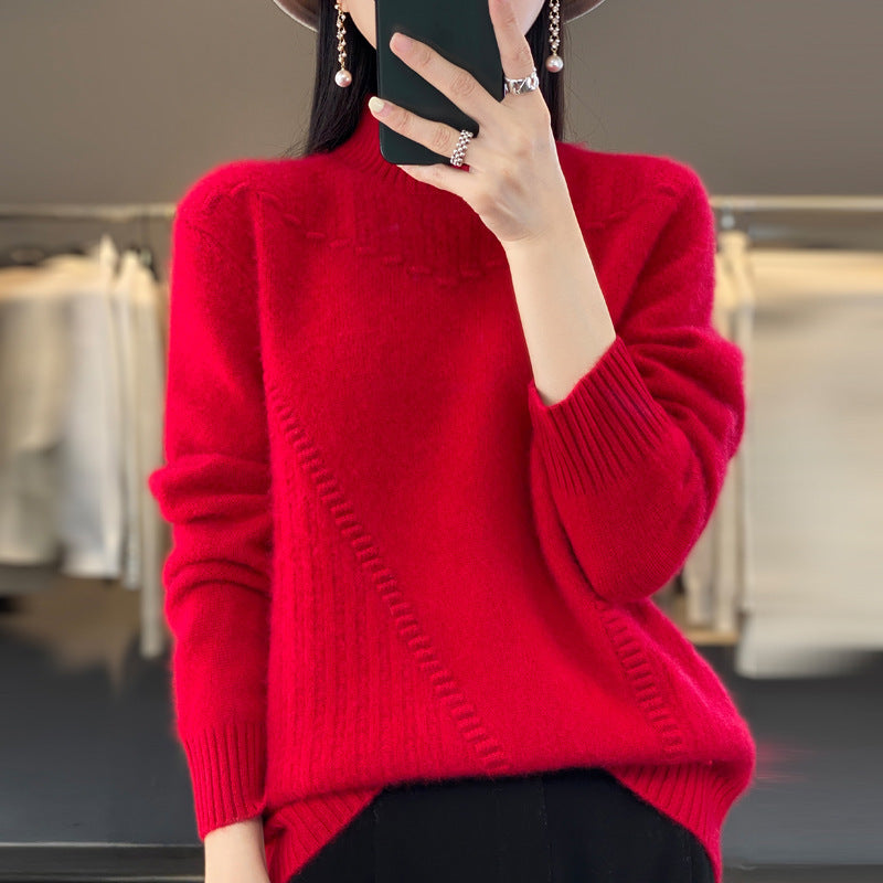 Damen Eleganter und bequemer Strickpullover mit einzigartigem Design Heidi-Mode
