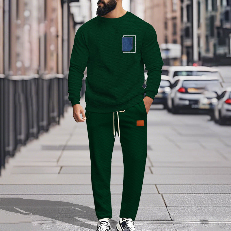 Herren Bequemer Freizeitanzug mit modischem Design und praktischen Taschen Heidi-Mode