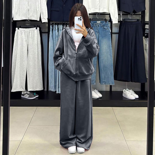 Damen bequemer und stylischer Kapuzenset Heidi-Mode