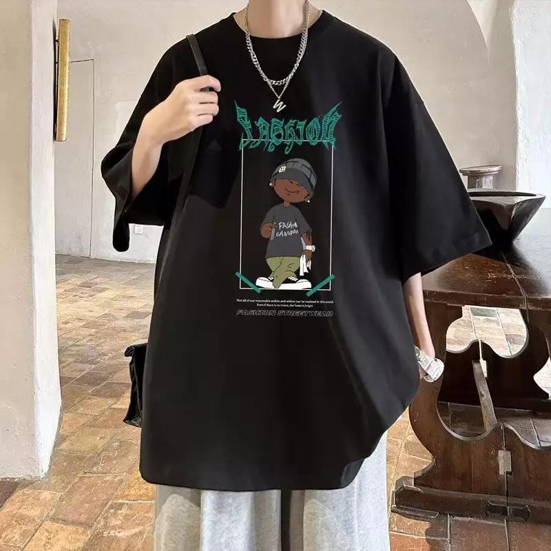 Damen oversized T-Shirt mit grafischem Print und lässigem Schnitt Heidi-Mode