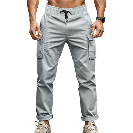Herren Cargo-Hose mit praktischen Seitentaschen und elastischem Bund Heidi-Mode