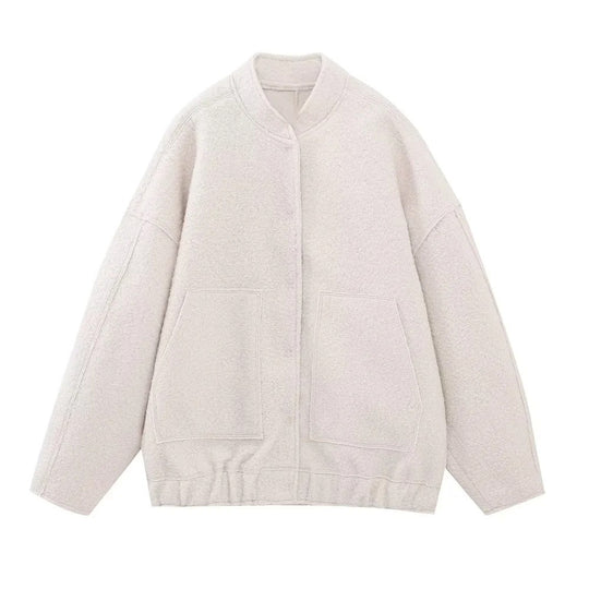 Damen Gemütliche und stylische Fleecejacke mit großen Seitentaschen Heidi-Mode