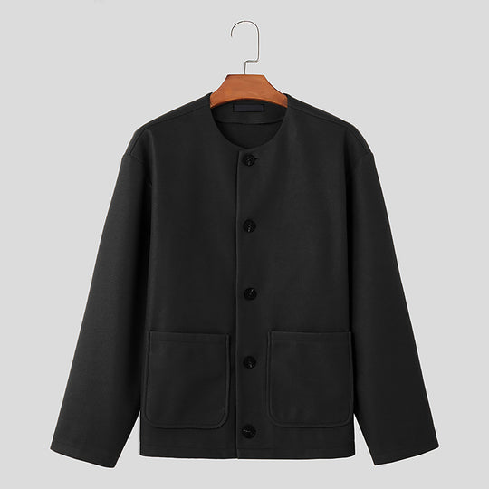 Damen Übergangsjacke mit praktischen Taschen und Knopfverschluss Heidi-Mode