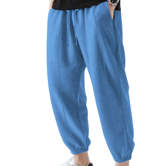 Herren Jogginghose aus atmungsaktivem Material mit verstellbarem Bund Heidi-Mode