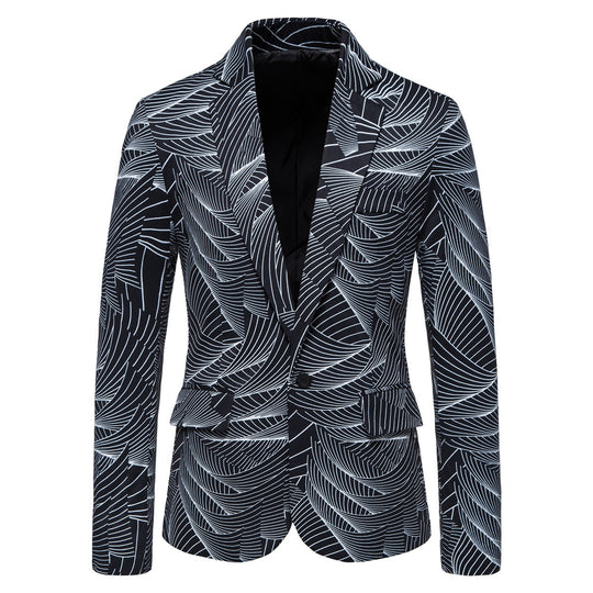 Damen modischer Blazer mit floralem Motiv Heidi-Mode