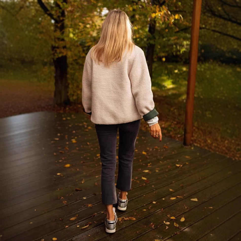 Damen Kuschelige und stylische Fleecejacke Heidi-Mode