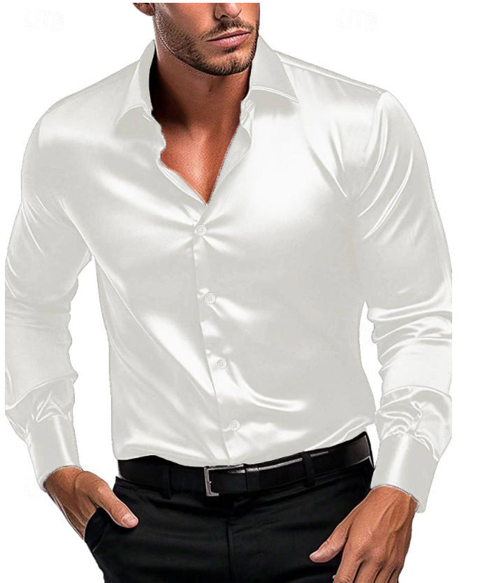 Herren Elegantes und zeitloses Seidenhemd Heidi-Mode