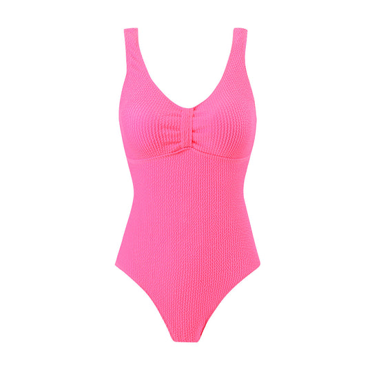 Damen Badeanzug mit strukturiertem Design Heidi-Mode