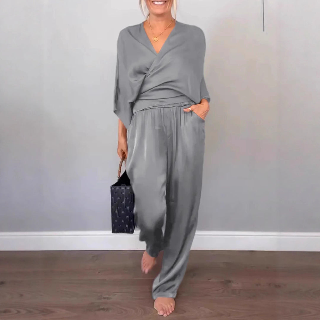 Damen elegantes und schickes Zweiteiler-Set Heidi-Mode