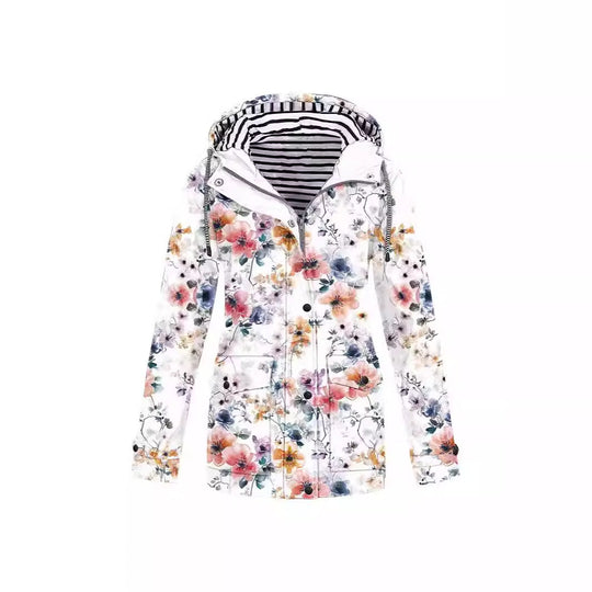 Damen modische Übergangsjacke mit Kapuze Heidi-Mode