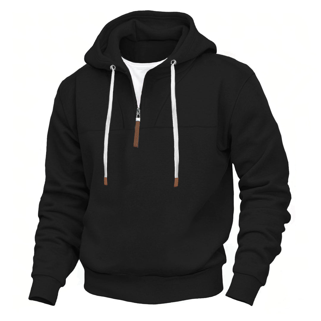 Herren Kapuzenpullover mit praktischer Reißverschlussöffnung und modernem Design Heidi-Mode