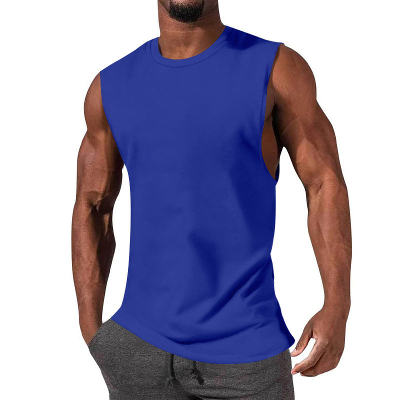 Herren ärmelloses Sport-Tanktop aus atmungsaktiver Baumwolle mit modernem Schnitt Heidi-Mode