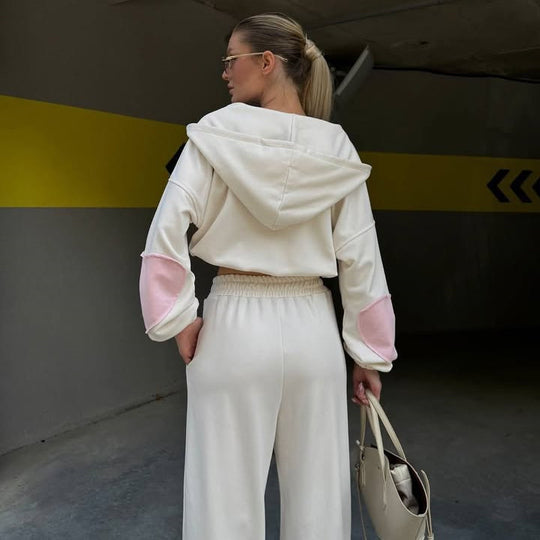 Damen Sportliches Freizeit Ensemble mit lässigem Schnitt und einem modernen Hoodie Heidi-Mode