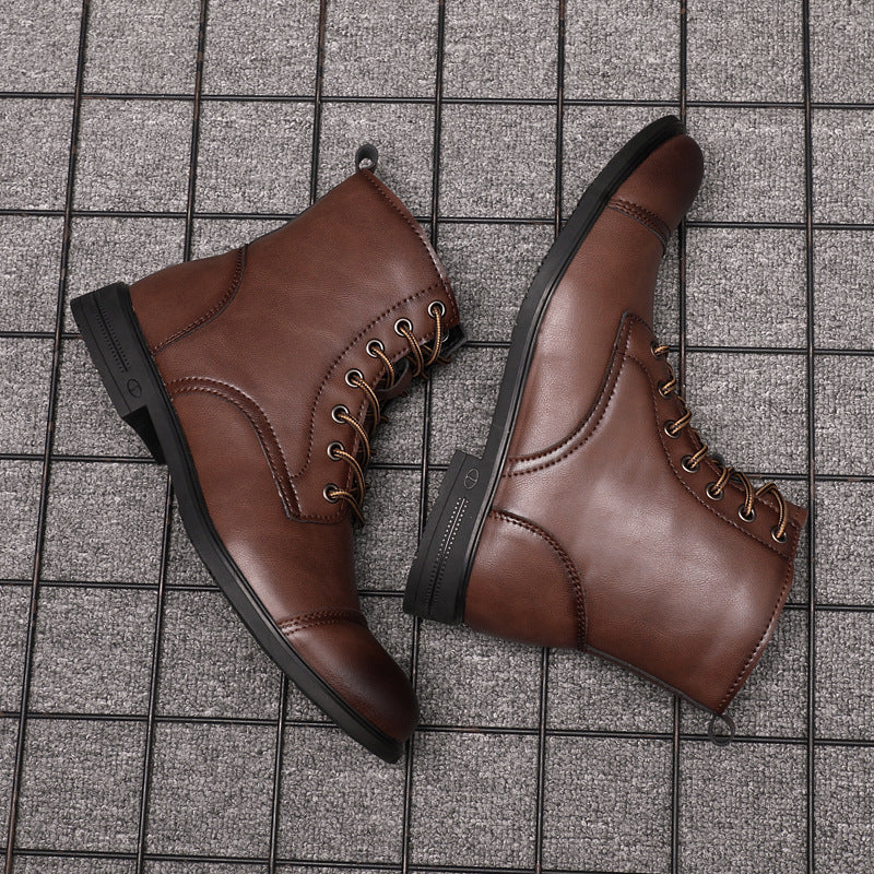 Heidi-Mode | Bequeme Rutschfest Runde Zehe Stiefelette