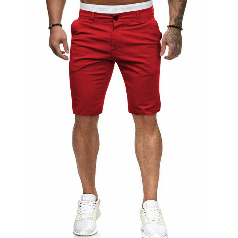 Herren Chino Stil Freizeit Shorts Heidi-Mode