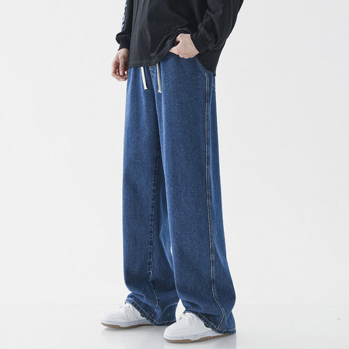 Herren weite Denim-Hose im modernen Vintage-Stil Heidi-Mode