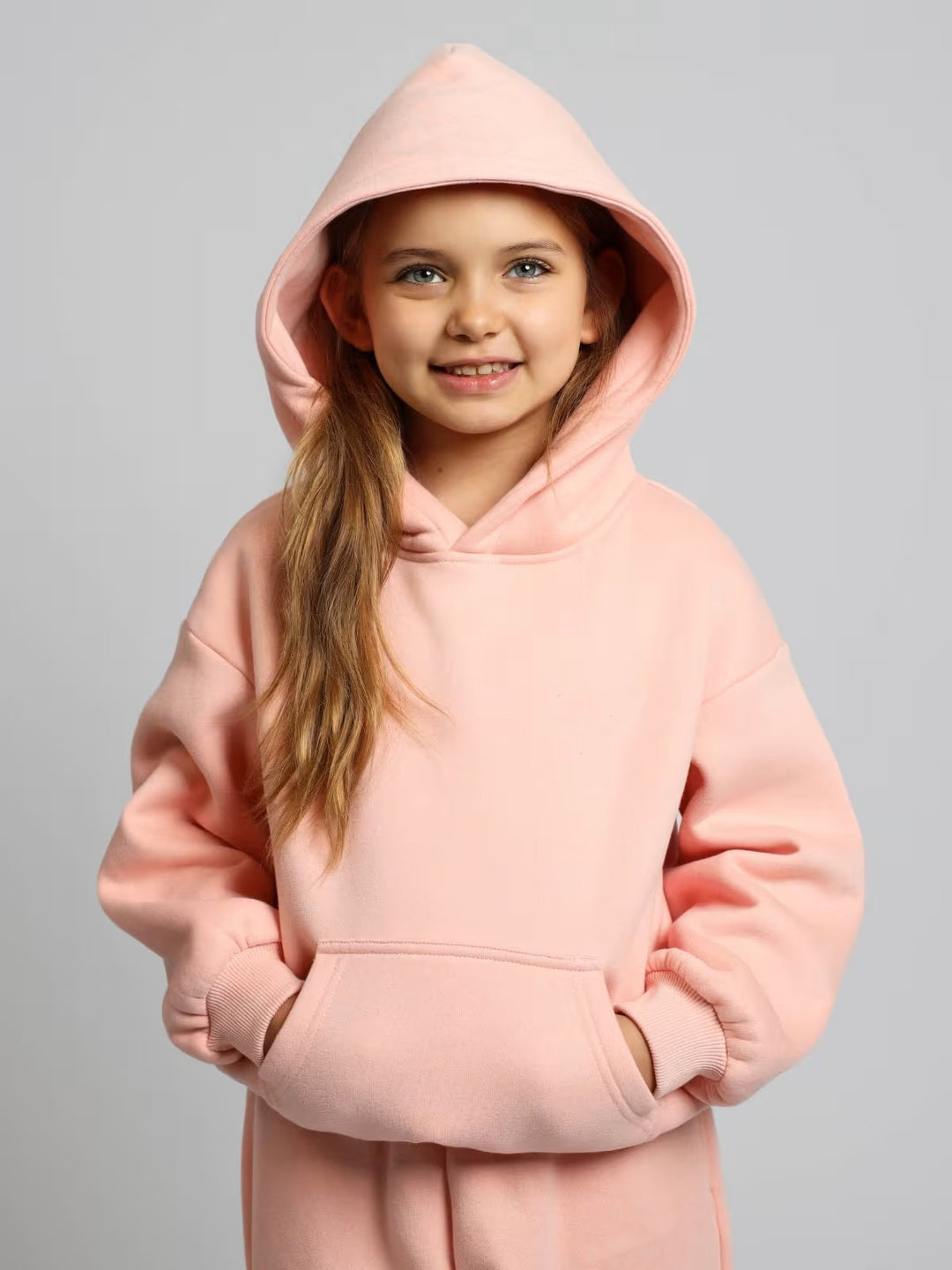Damen lässiges Kapuzenpullover mit geräumiger Kängurutasche und kuscheligem Material Heidi-Mode