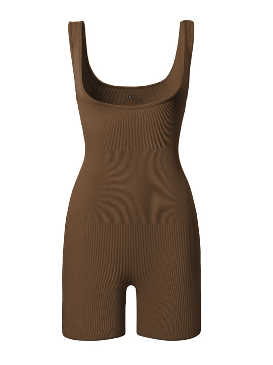 Damen figurbetontes Onesie mit breiten Trägern Heidi-Mode