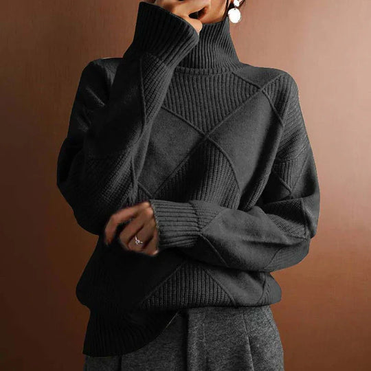 Heidi-Mode | Lässiger, Schlicher Strickpullover