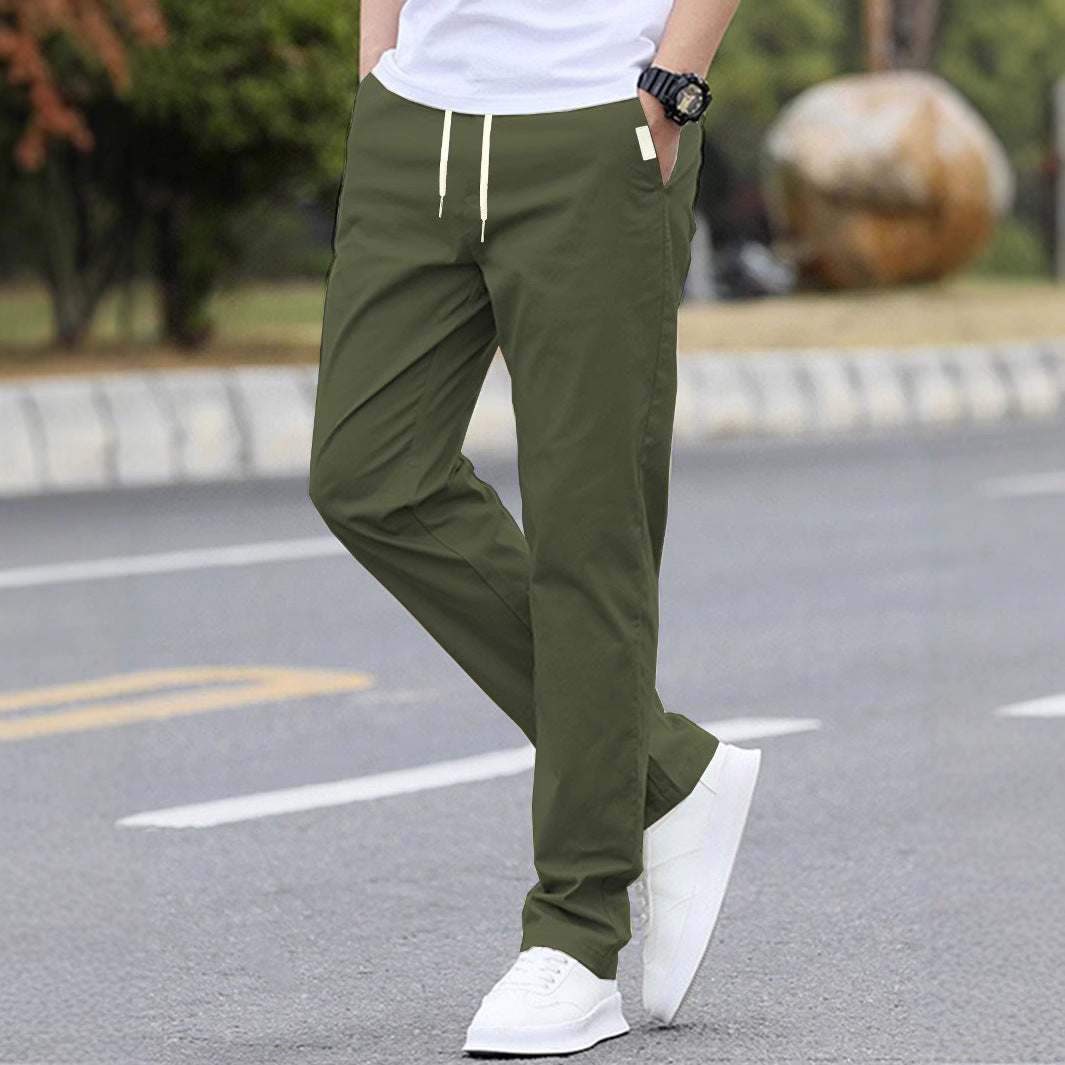 Herren Sportliche Freizeithosen mit elastischem Bund und modernen Seitentaschen Heidi-Mode