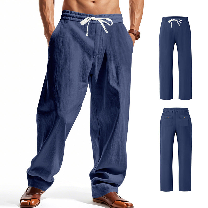 Herren bequeme Freizeithose mit elastischem Bund und seitlichen Taschen Heidi-Mode