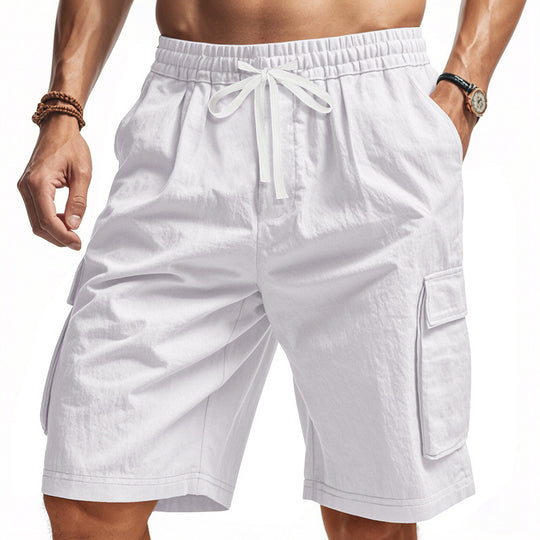 Herren Cargo-Shorts mit elastischem Bund und praktischen Seitentaschen Heidi-Mode 1757709064