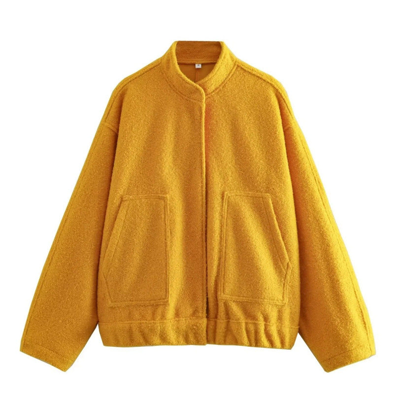 Damen coole Oversize-Jacke aus weichem Wollmix Heidi-Mode