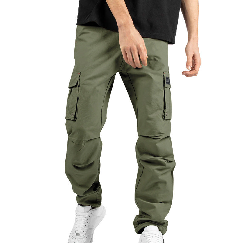 Herren Cargo-Hose mit elastischem Bund und praktischen Taschen Heidi-Mode