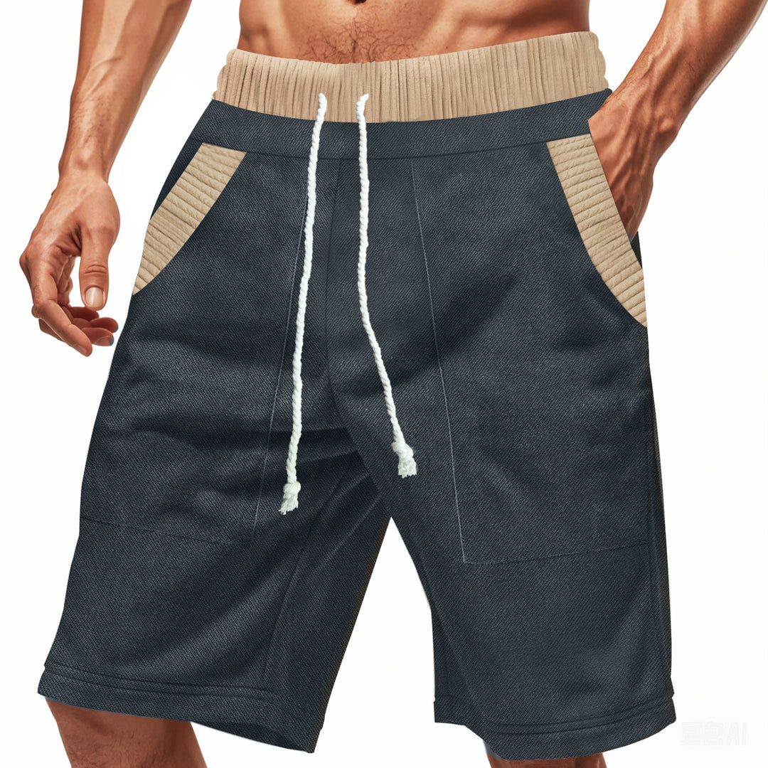 Herren Freizeit-Shorts mit elastischem Bund und praktischen Seitentaschen Heidi-Mode