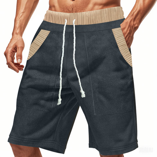 Herren Freizeit-Shorts mit elastischem Bund und praktischen Seitentaschen Heidi-Mode