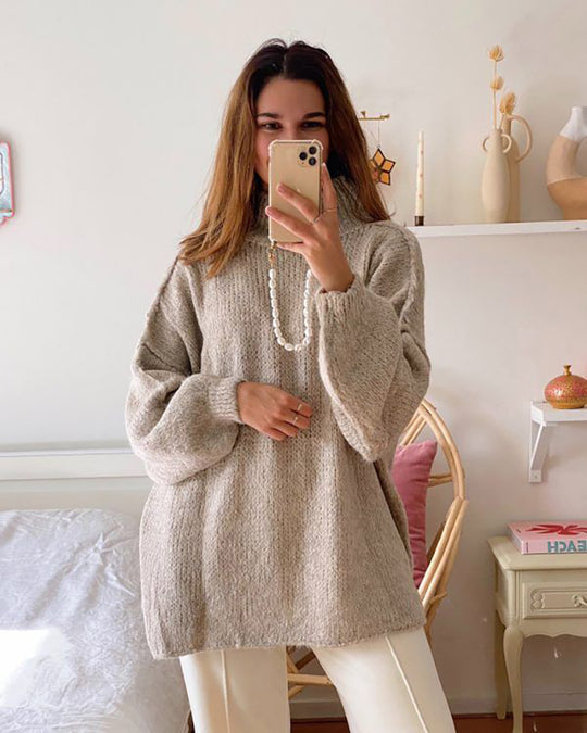 Heidi-Mode | Bequemer Strickpulli In Übergröße Für Frauen
