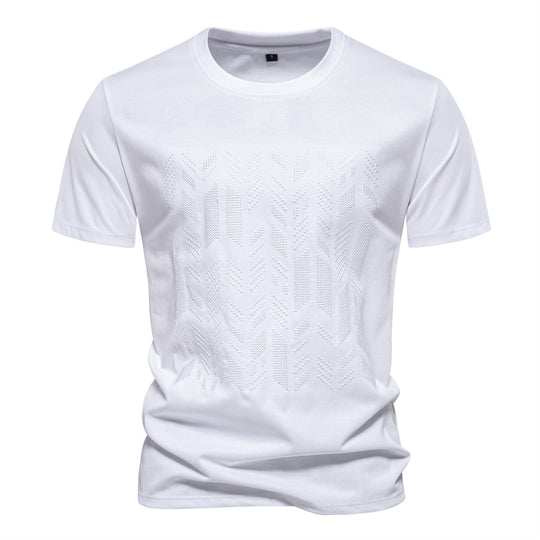 Herren T-Shirt mit innovativem Strukturdesign Heidi-Mode
