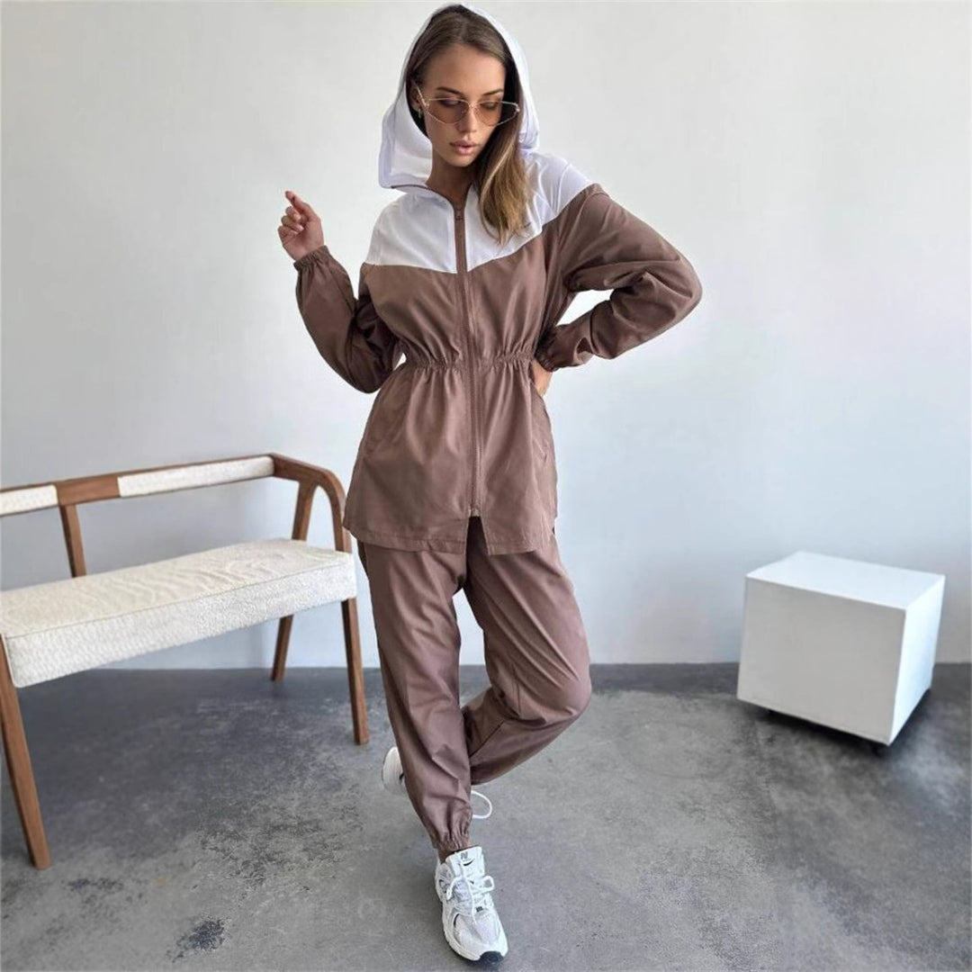 Damen Sportliche Funktionsjacke mit elastischem Bund Heidi-Mode