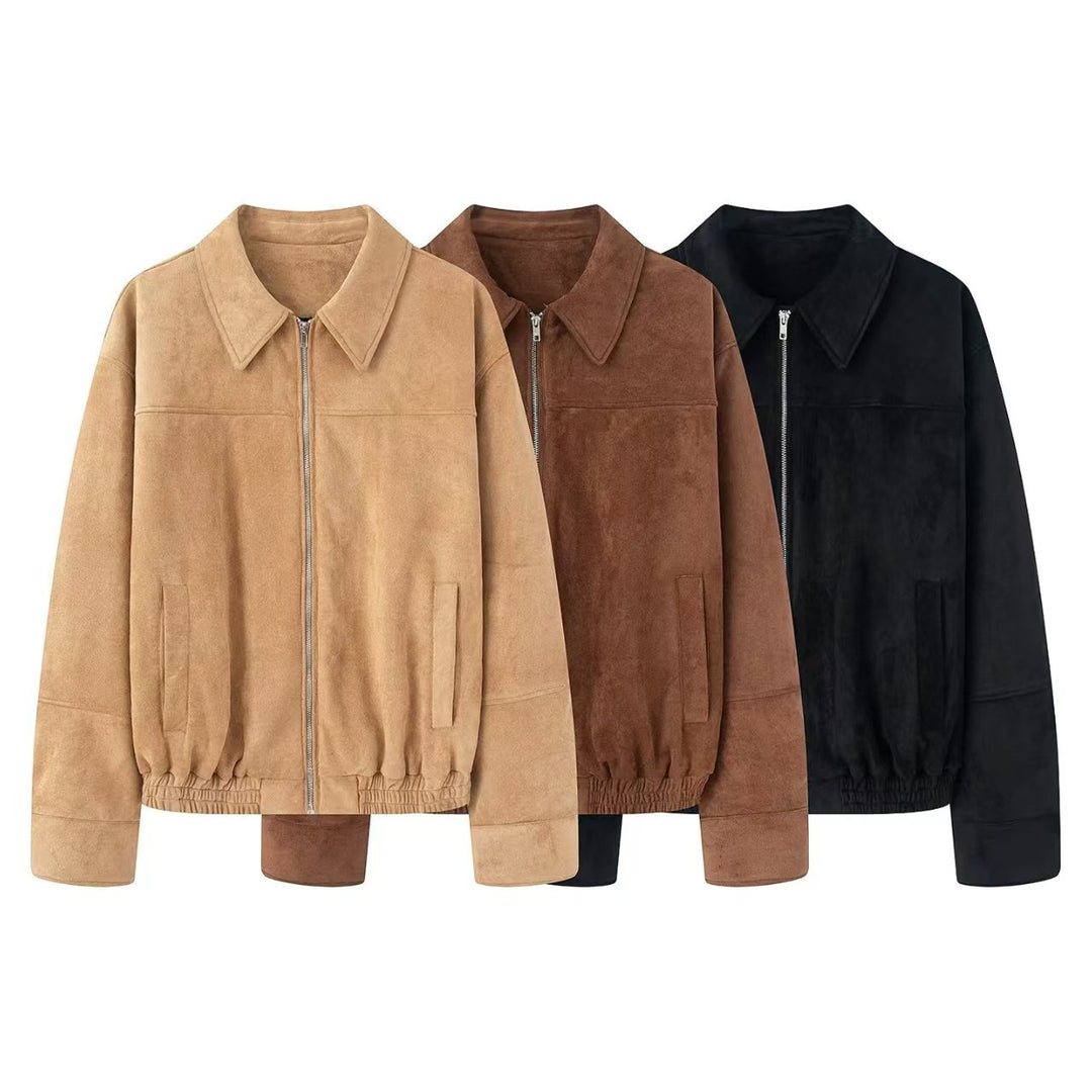Damen modische Steppjacke mit elastischem Bund und praktischen Taschen Heidi-Mode