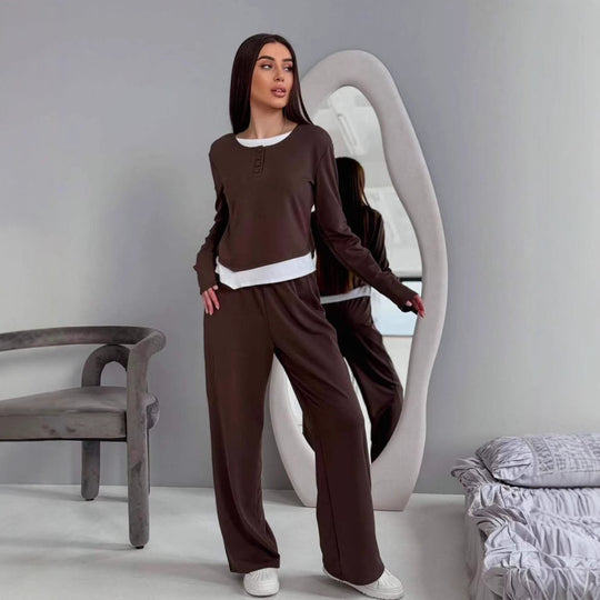 Damen Loungewear-Set mit elegantem Schnitt und bequemer Passform Heidi-Mode