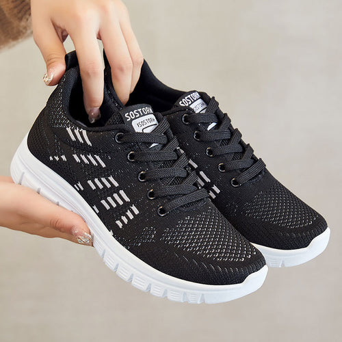Damen Sportliche Running Sneakers mit atmungsaktivem Mesh-Design und stoßdämpfender Sohle Heidi-Mode