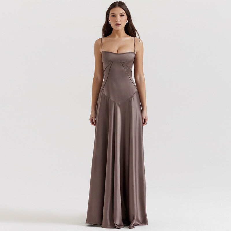 Damen Elegantes Abendkleid mit tailliertem Schnitt und schwingendem Rock Heidi-Mode